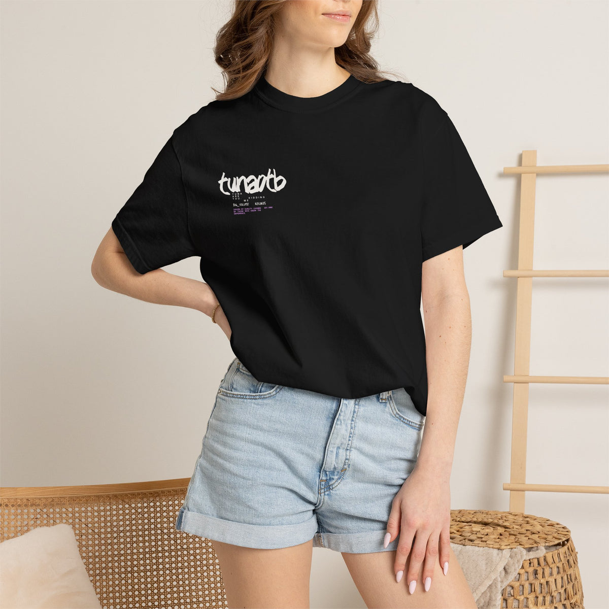 T-shirt — 'tunaotb' Minimal Logo Tee, Casual Streetwear Graphic