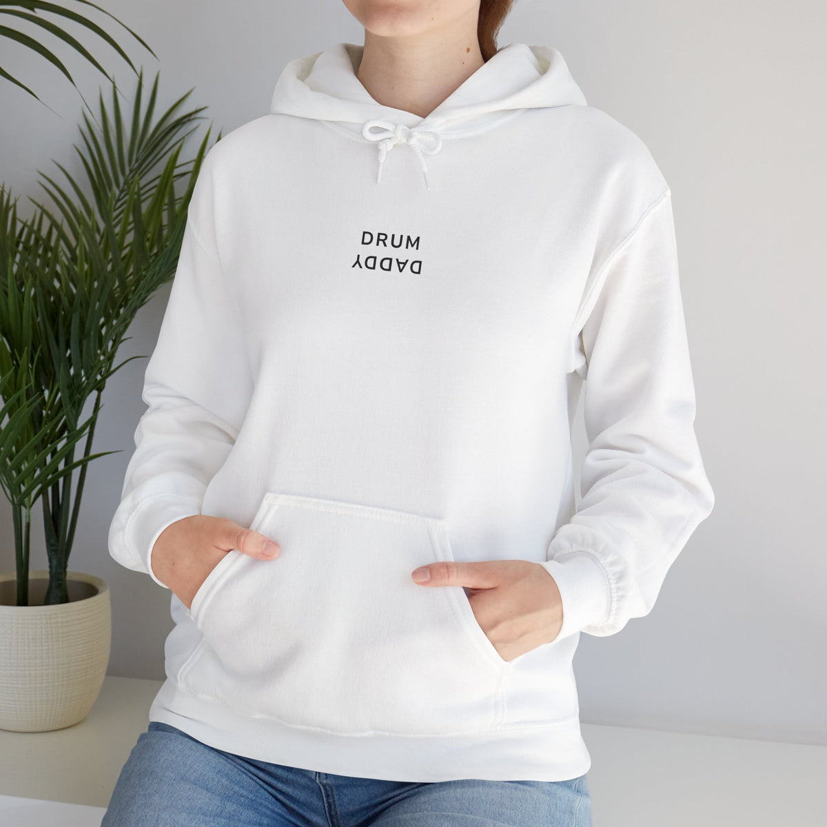 Minimal 'Drum Agave' Graphic Hoodie — Streetwear Logo Pullover