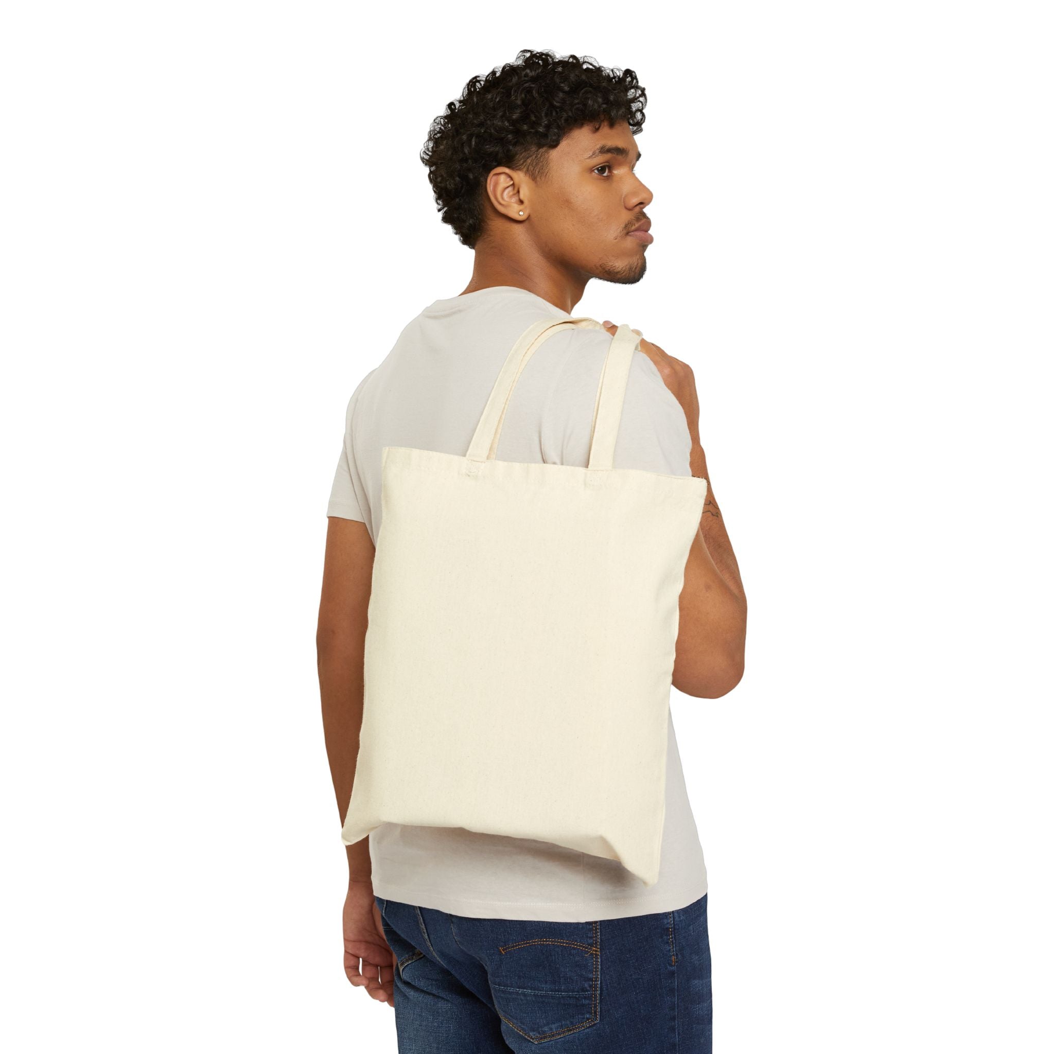 Drummer Tote Bag — "My Drum Kit Calls Me Daddy" Cotton Canvas Music Tote