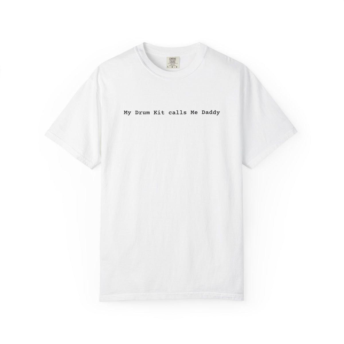 My Drum Kit Calls Me Daddy T-Shirt — Minimalist Drummer Tee