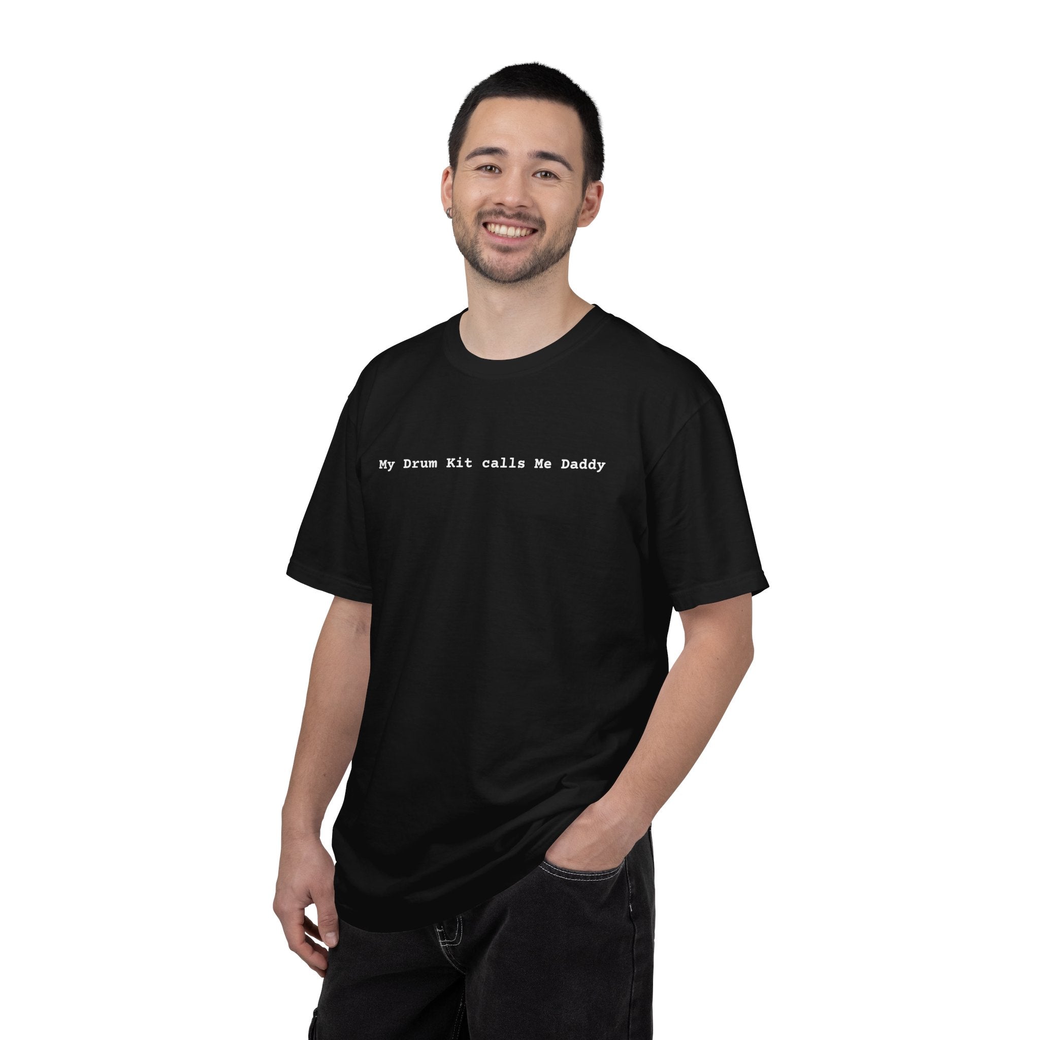My Drum Kit Calls Me Daddy T-Shirt — Minimalist Drummer Tee