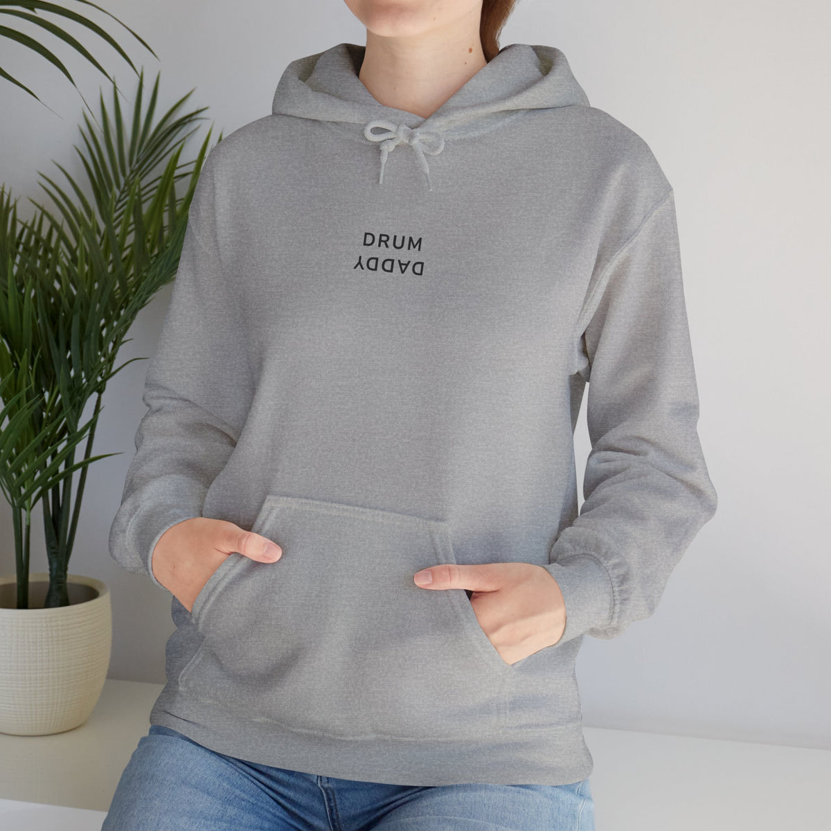 Minimal 'Drum Agave' Graphic Hoodie — Streetwear Logo Pullover