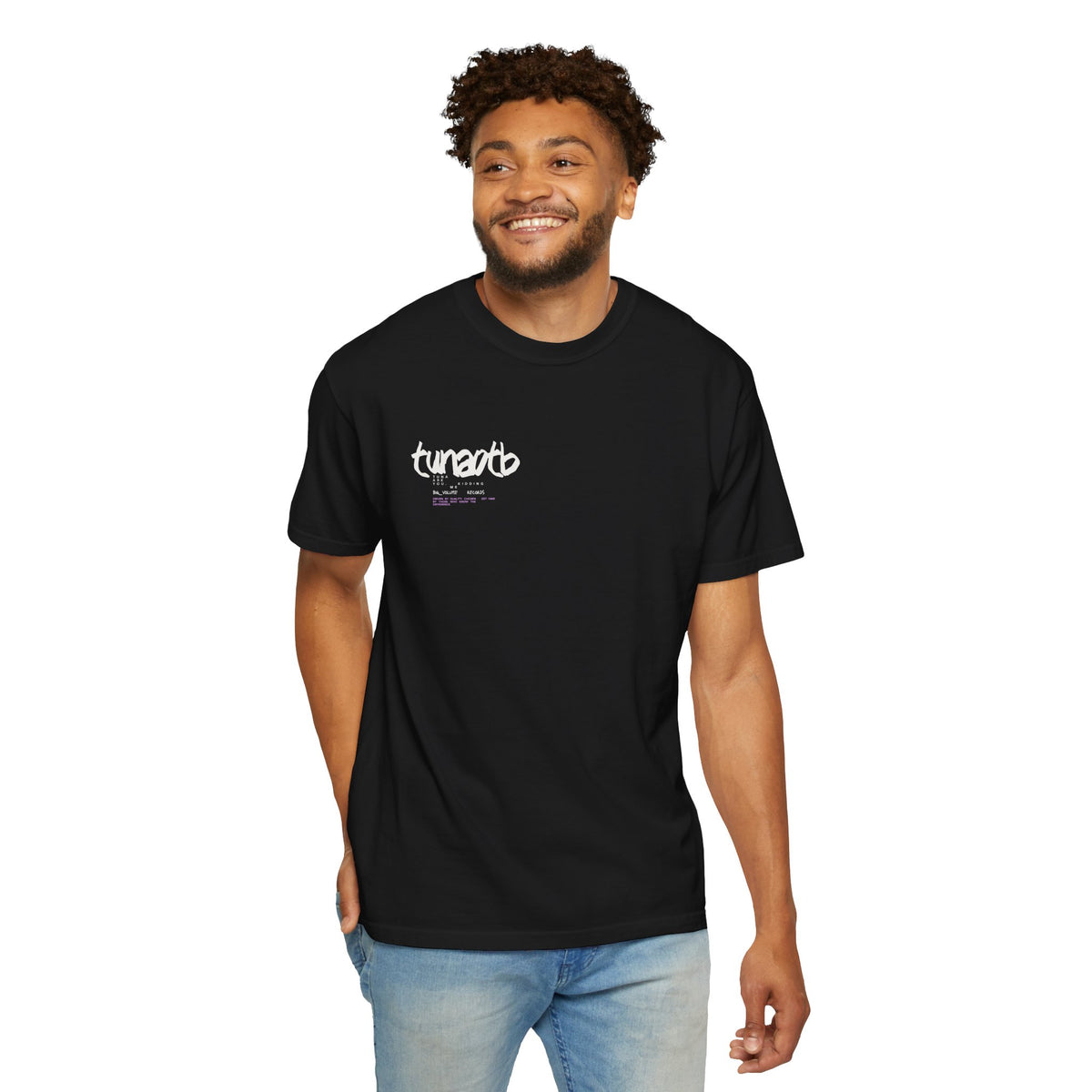 T-shirt — 'tunaotb' Minimal Logo Tee, Casual Streetwear Graphic